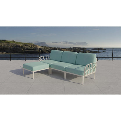 Strata Furniture Dahlia Patio Sofa Ottoman Set  - ODASOWM