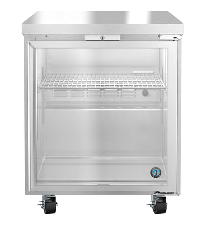 Hoshizaki UF27B-GLP01 | 27" Wide 1 Glass Door Undercounter Freezer - UF27B-GLP01