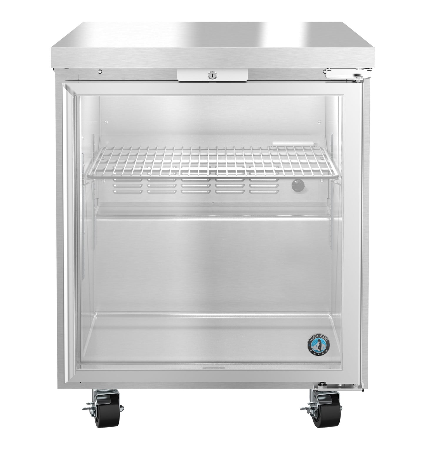 Hoshizaki UR27B-GLP01 | 27" Wide 1 Glass Door Undercounter Refrigerator - UR27B-GLP01