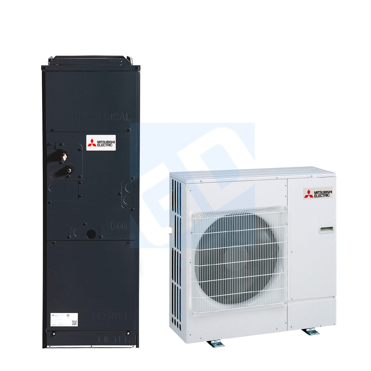 Mitsubishi 18,000 BTU 20.2 SEER Standard P-Series Multi-Position Air Handler Heat Pump System - PVA-A18AA7/PUZ-A18NKA7