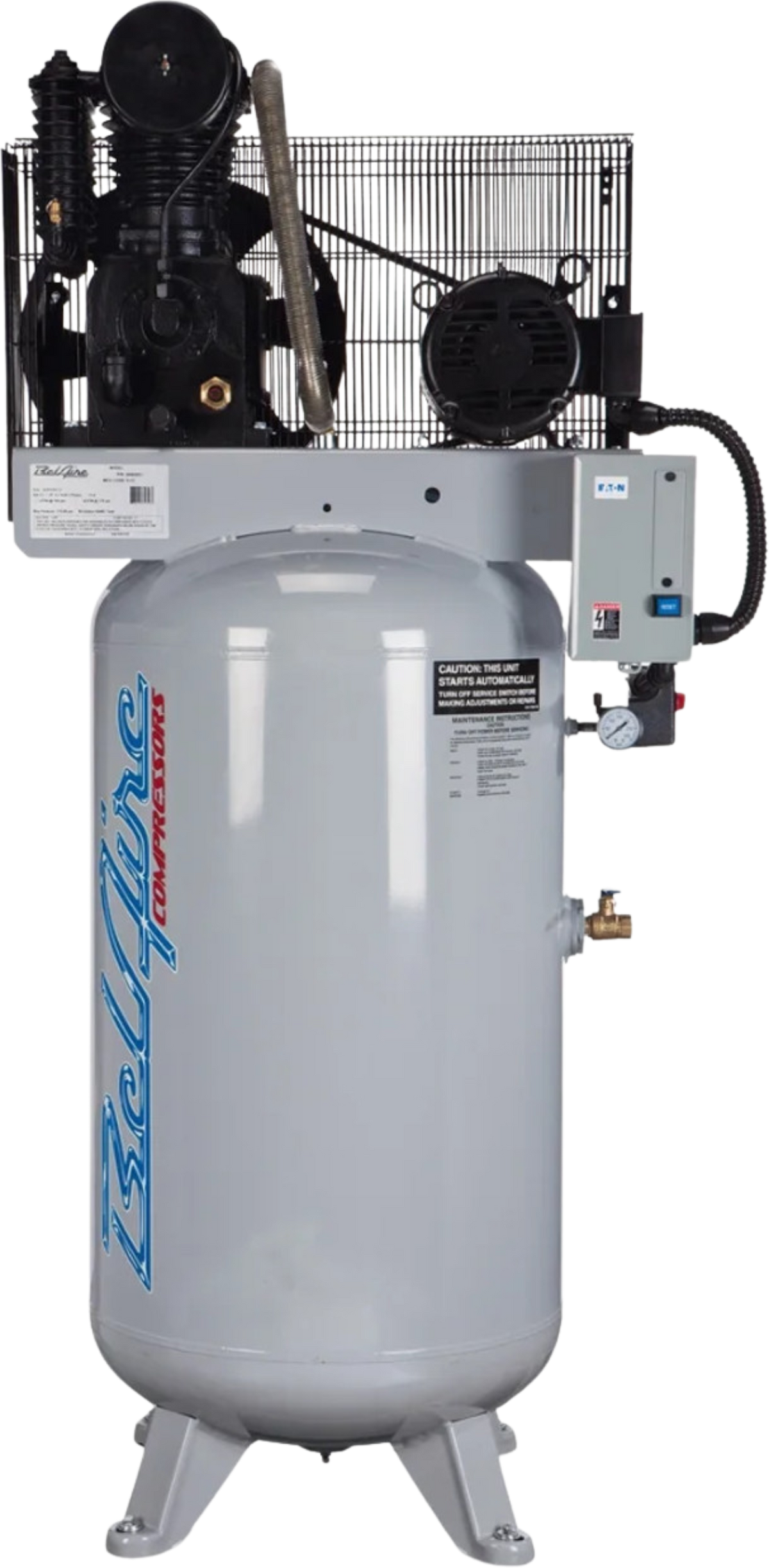 Belaire 418VLE Air Compressor 80 Gal. 7.5 HP Two Stage Single Phase 175PSI Elite Iron Series New - 2020041733