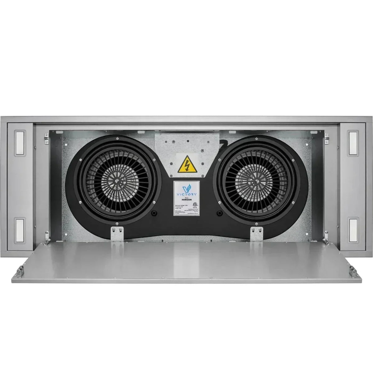 Victory Range 42 Inch 900 CFM Flush Ceiling Mount Range Hood in Stainless Steel - Horizon