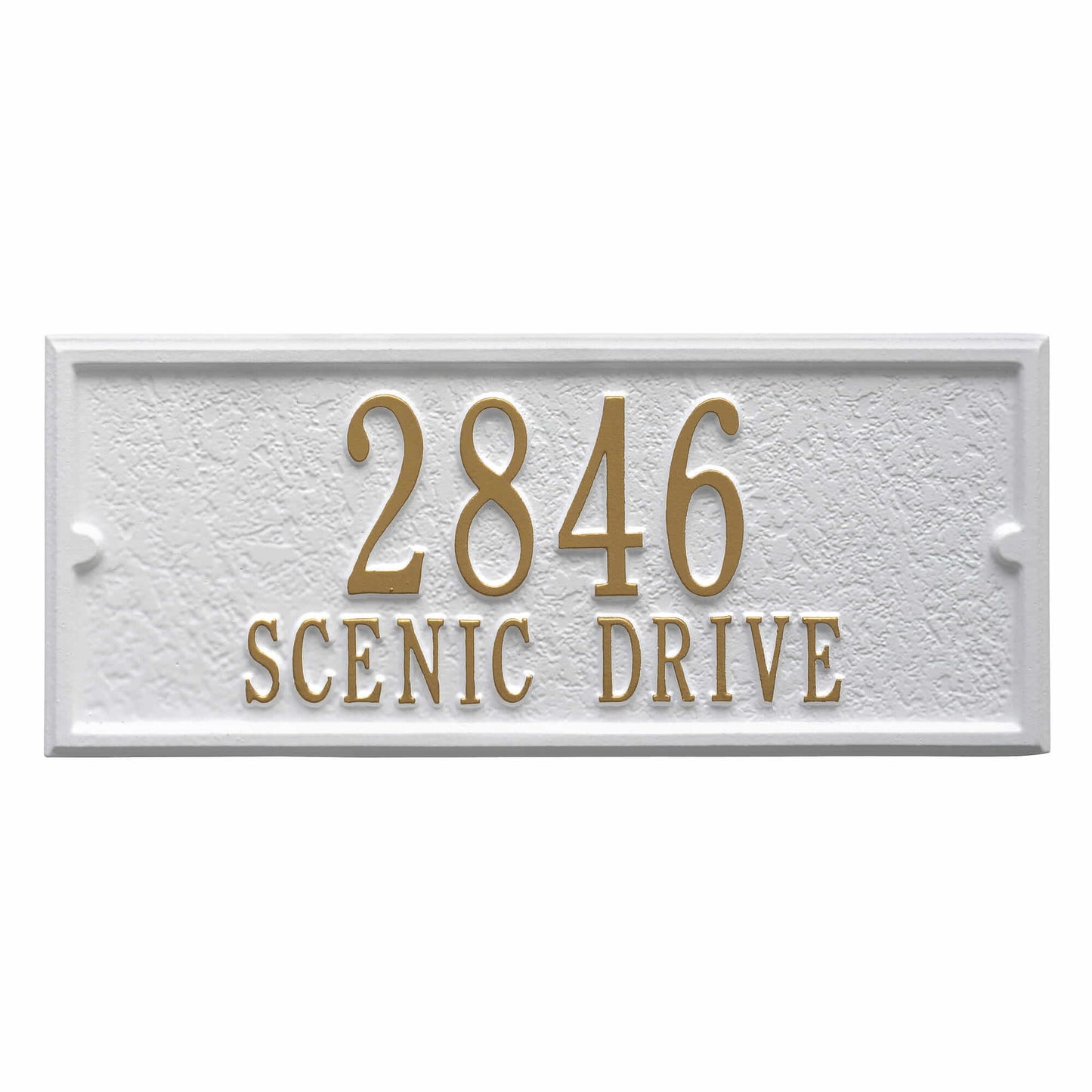 Whitehall Balmoral Side Plaques and Monogram Mailbox with Post Package and Plant Hanger -