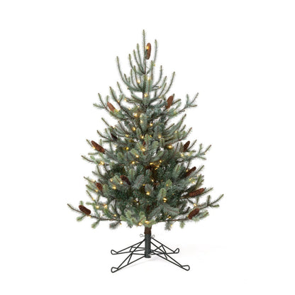 Park Hill Collection Tree Lot 4.5' Park Hill Blue Spruce Pine Tree LED Lights - XPQ82163