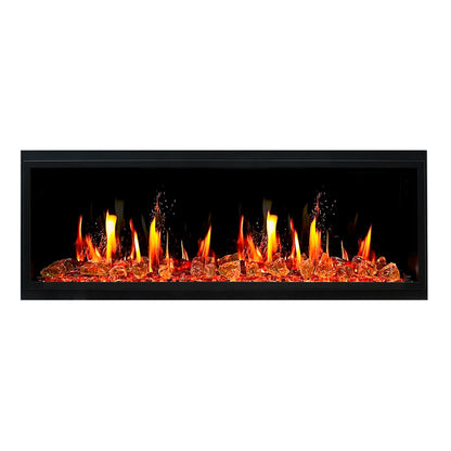 Litedeer Homes Latitude II 58" Smart Wall Mounted Electric Fireplace with APP Reflective Amber Glass - ZEF58VA