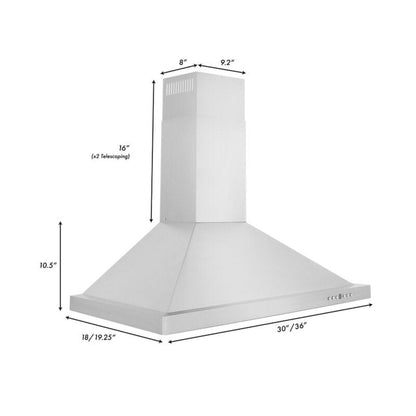 ZLINE Appliance Package - 30 in. Gas Range and 30 in. Range Hood, 2KP-RGRH30