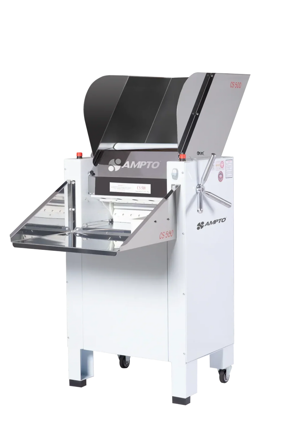 AMPTO Dough Breaker / Sheeter 33 lbs capacity. Floor model. 115 rpm. 2 Motors, 1 per roll. 20'' roll width. 1.5 HP each motor - CS-500