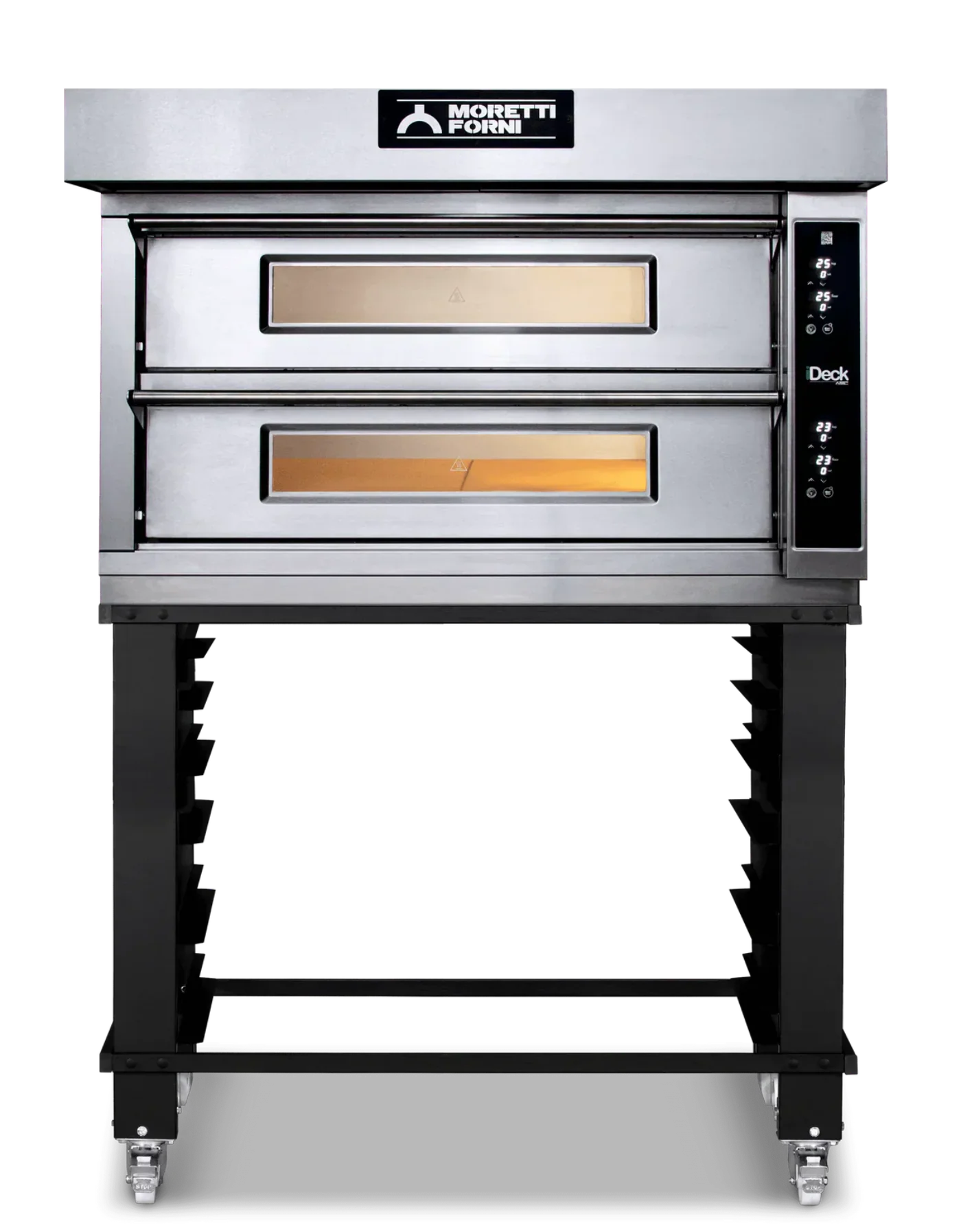 AMPTO iDeck electronic Control Electric Pizza Oven 41"W x 41"D chamber. 1 Deck - ID-M 105.105
