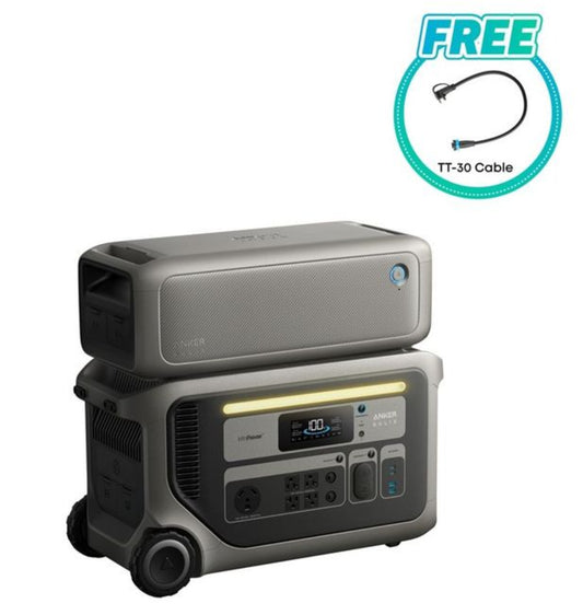 Aurora Generators SOLIX Portable Power Station Expansion Battery - 6144 Watt Hours - Includes FREE TT-30 Cable - B1782114