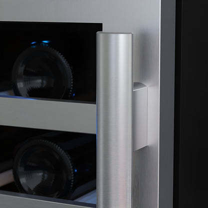 Avallon 24 Inch Wide 46 Bottle Capacity Dual Zone Wine Cooler with Right Swing Door - AWC242DZRH