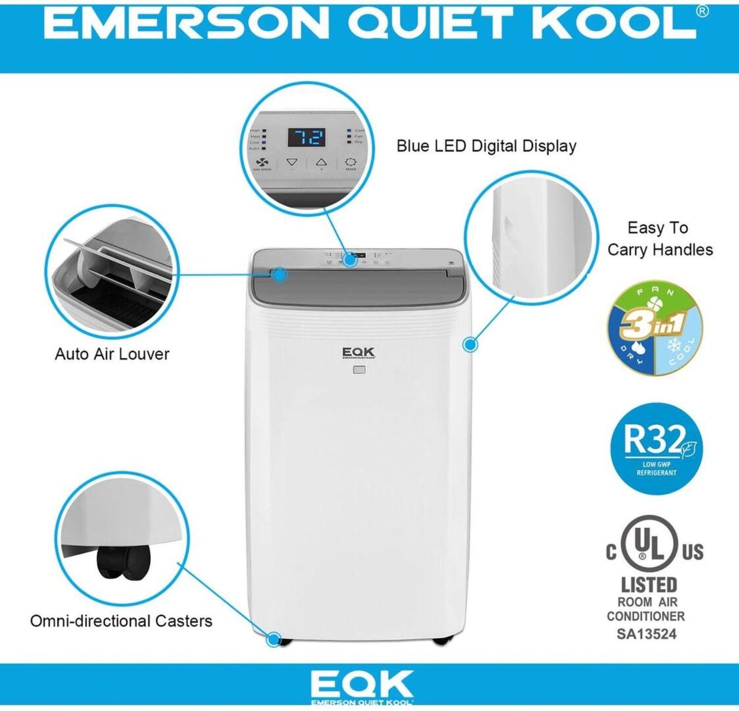 Emerson Quiet - Portable Air Conditioners | EAPC10RSC1