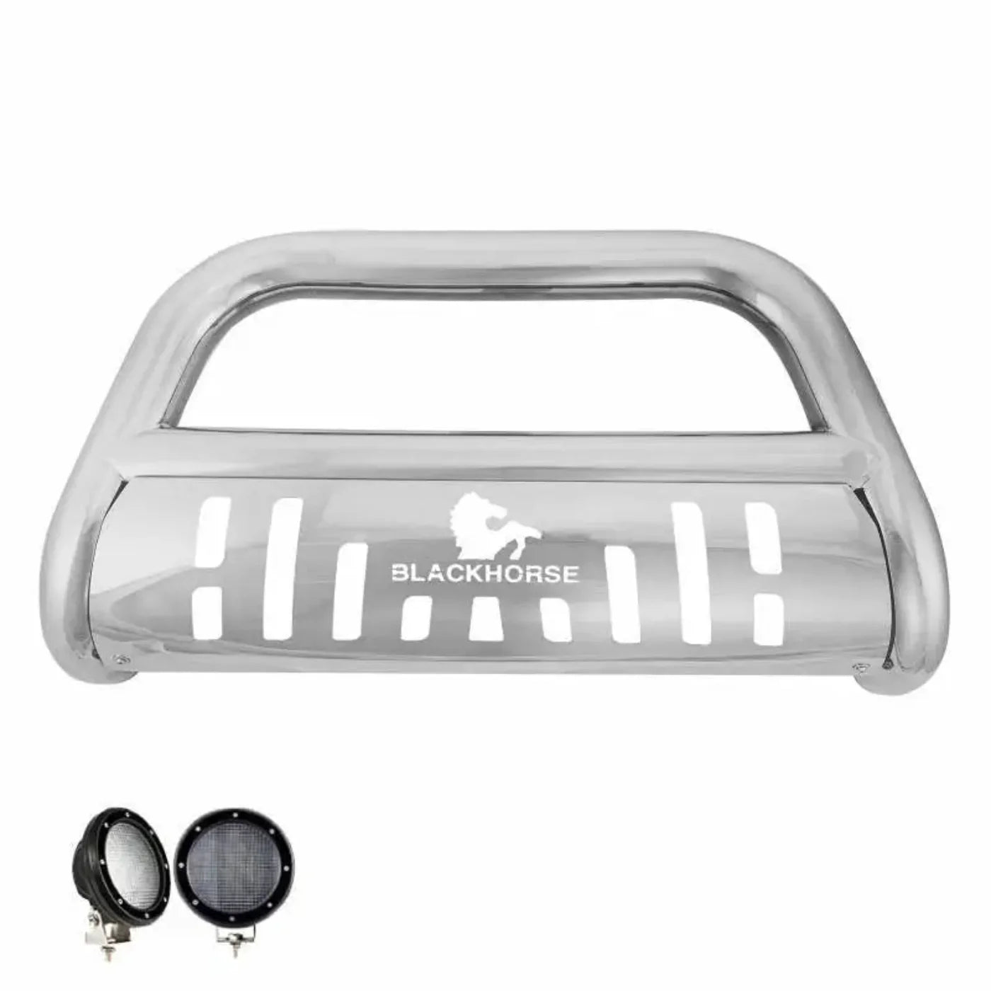 BBJPRE-SP-PLFB Black Horse Bull Bar Kit - BLKBBJPRESPFB