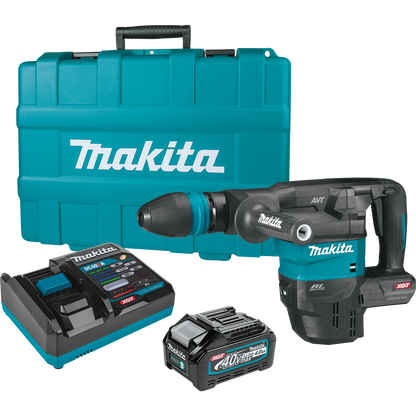 Makita  40V Max XGT Brushless Cordless 15 lb. SDS‑MAX AVT Demolition Hammer Kit, AWS Capable (4.0Ah) - GMH01M1