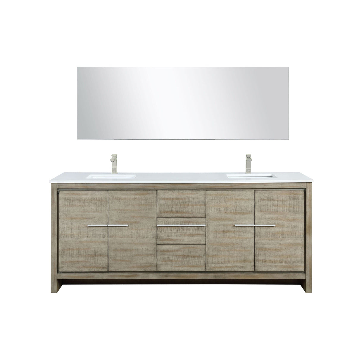 Lafarre 80" Rustic Acacia Double Bathroom Vanity - Backyard Provider