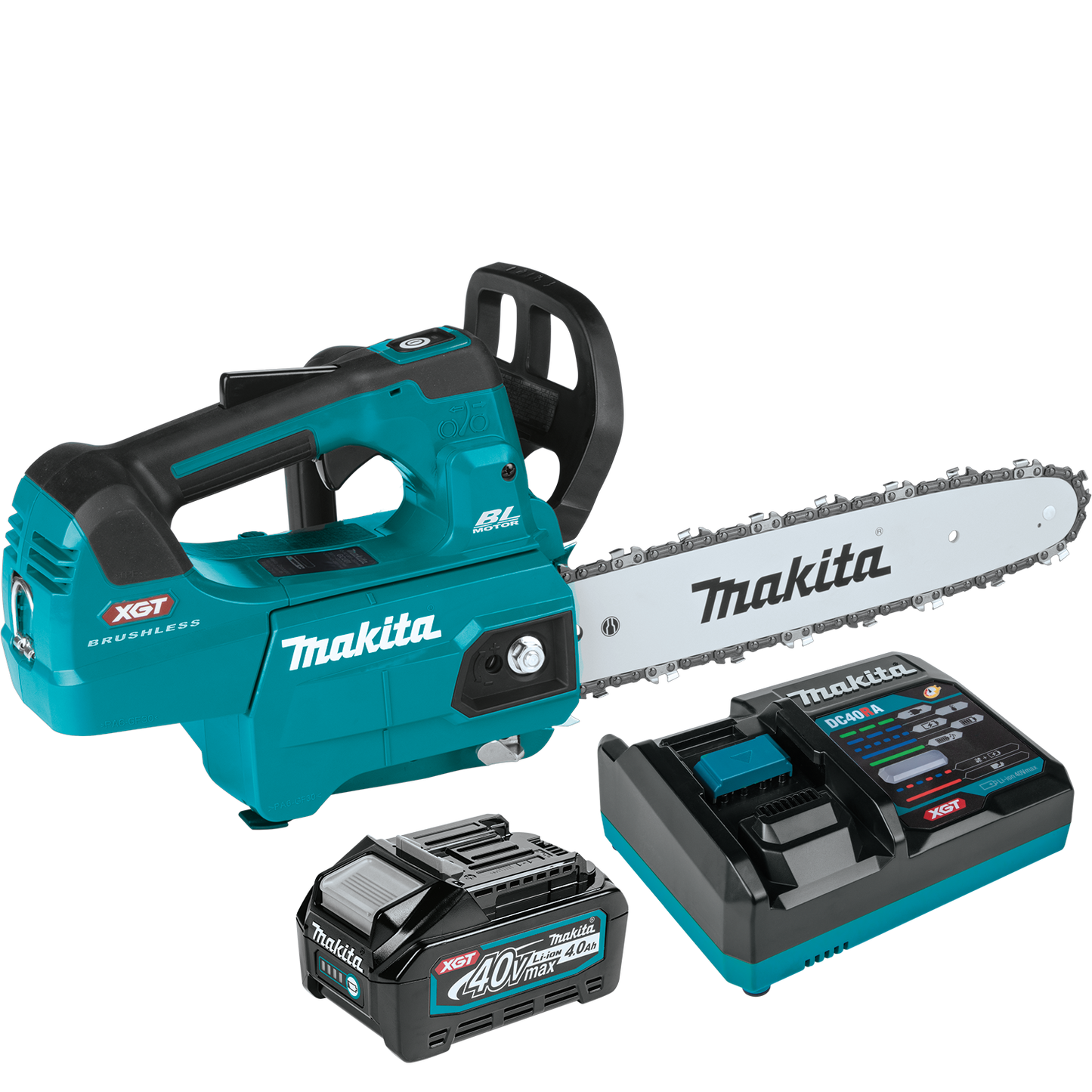 Makita (GCU01M1) 40V MAX XGT Brushless Cordless 12 In. Top Handle Chain Saw Kit - GCU01M1