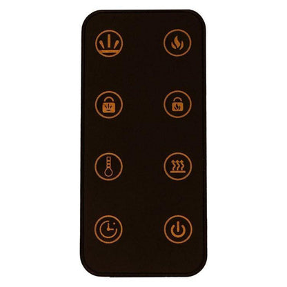 Cambridge 50 In. Wall-Mount Electric Fireplace in Black with Multi-Color Flames and Crystal Rock Display - CAM50WMEF-2BLK,
