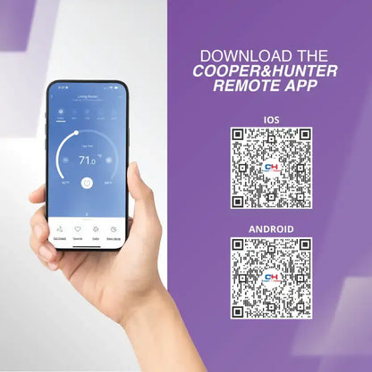 Cooper & Hunter Olivia 18,000 BTU 3-Zone 6k+9k+9k Wall Mount, 230V, R454B - Ductless Mini Split Air Conditioner Heat Pump