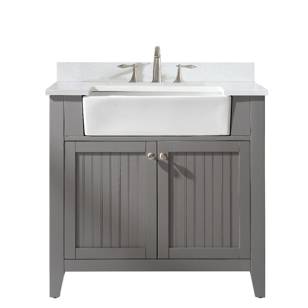 Burbank 36" Single Sink Vanity with Quartz Top