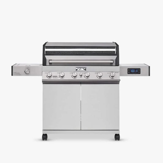 Monument Grills Denali 605 Series | 6 Burner Smart Tech Propane Gas Grill in Stainless Steel (Natural Gas Convertible) - D605