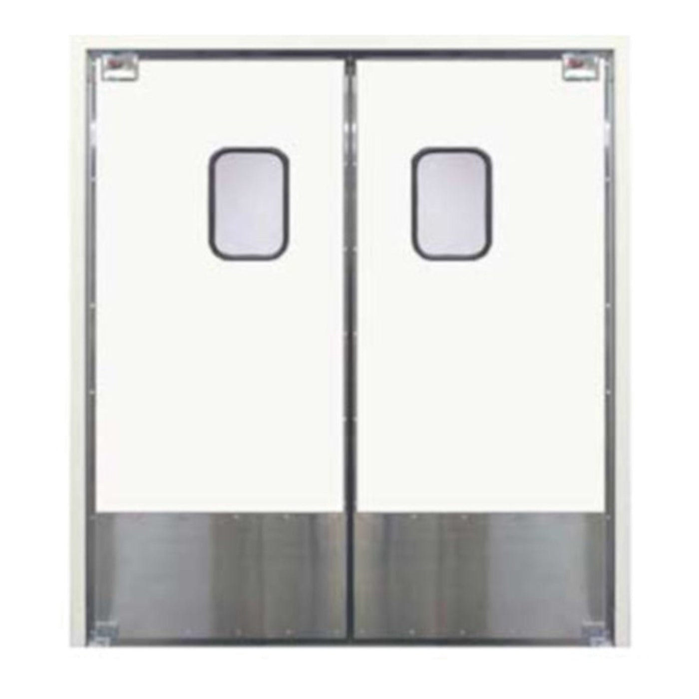 Curtron SPD-30-AL-DBL-7896 78" x 96" Service-Pro Series 30 Double Swing Door - CUSPD30ALDBL7896