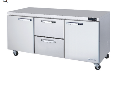 Blue Air | 72" Wide 4 Drawer Undercounter Refrigerator - BLUR72-D4RM-HC