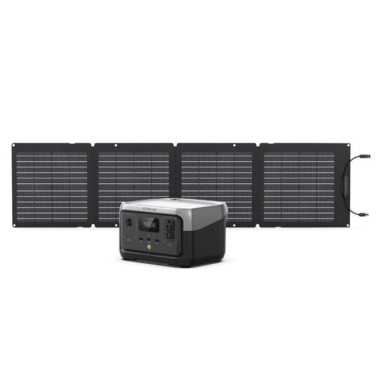 EcoFlow RIVER 2 + 110W Portable Solar Panel - RIVER2-110-1-US