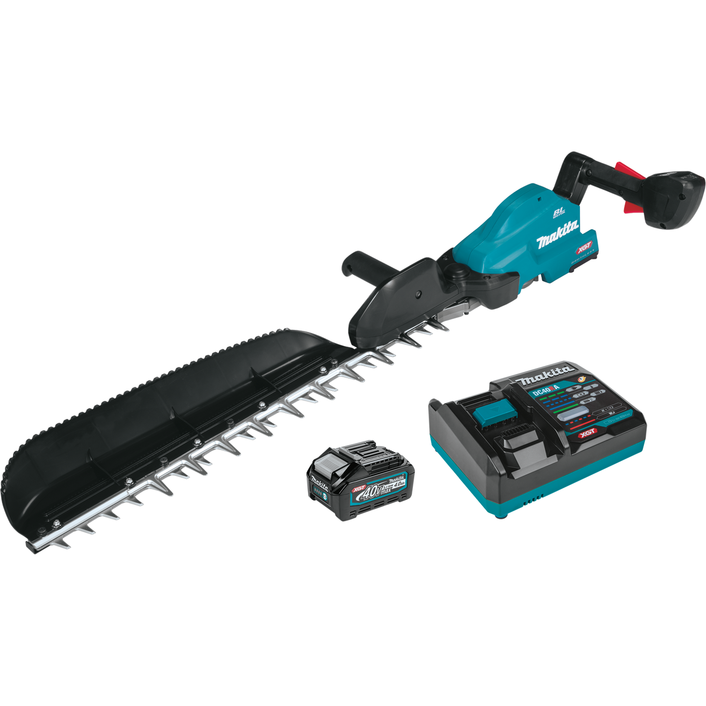 Makita GHU04M1 40V max XGT Brushless Cordless 24" Single Sided Hedge Trimmer Kit (4.0Ah) - GHU04M1