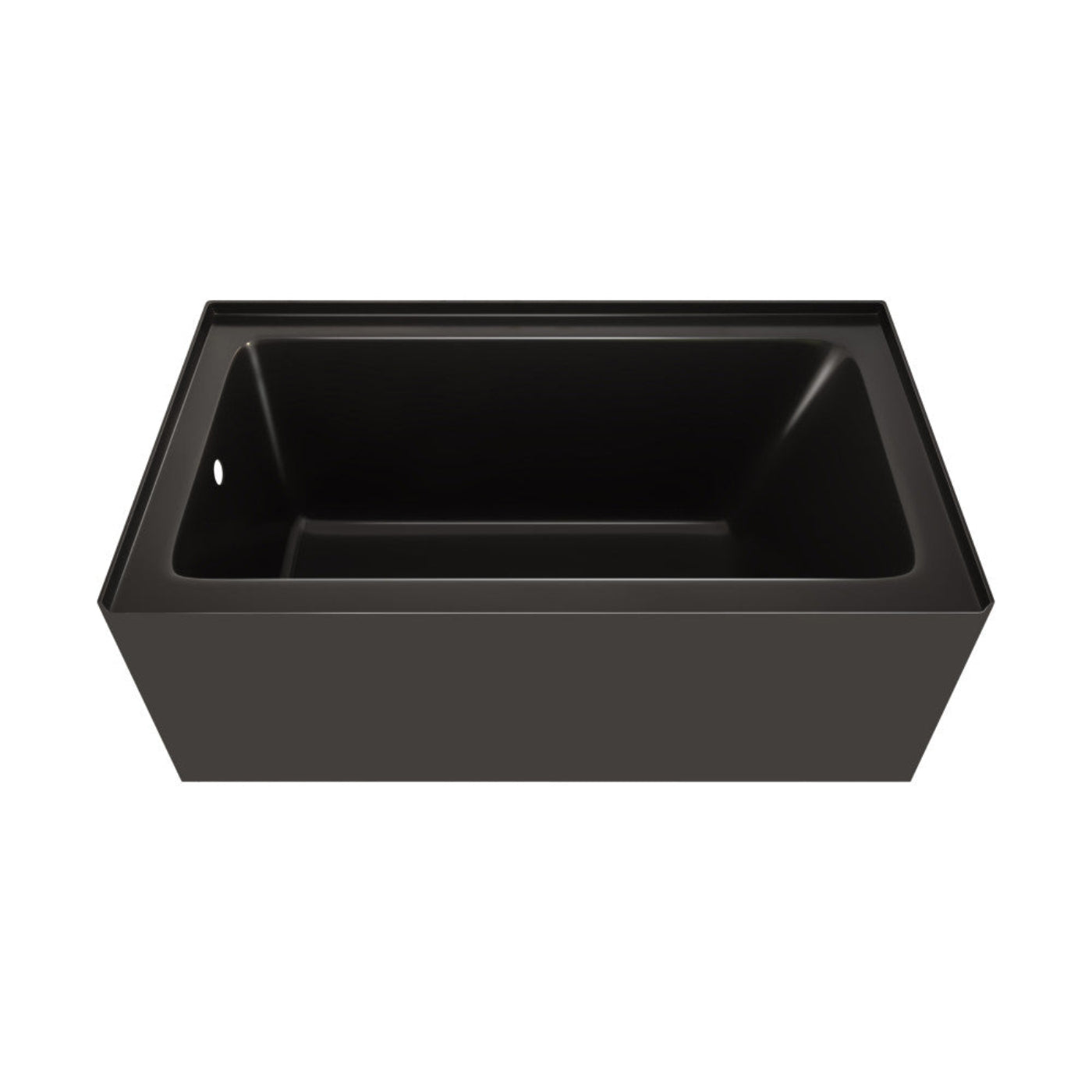 Char-Griller Voltaire 54 x 30 Skirted Right Drain Soaking Apron Bathtub in Glossy Black with - 1769840595209_627