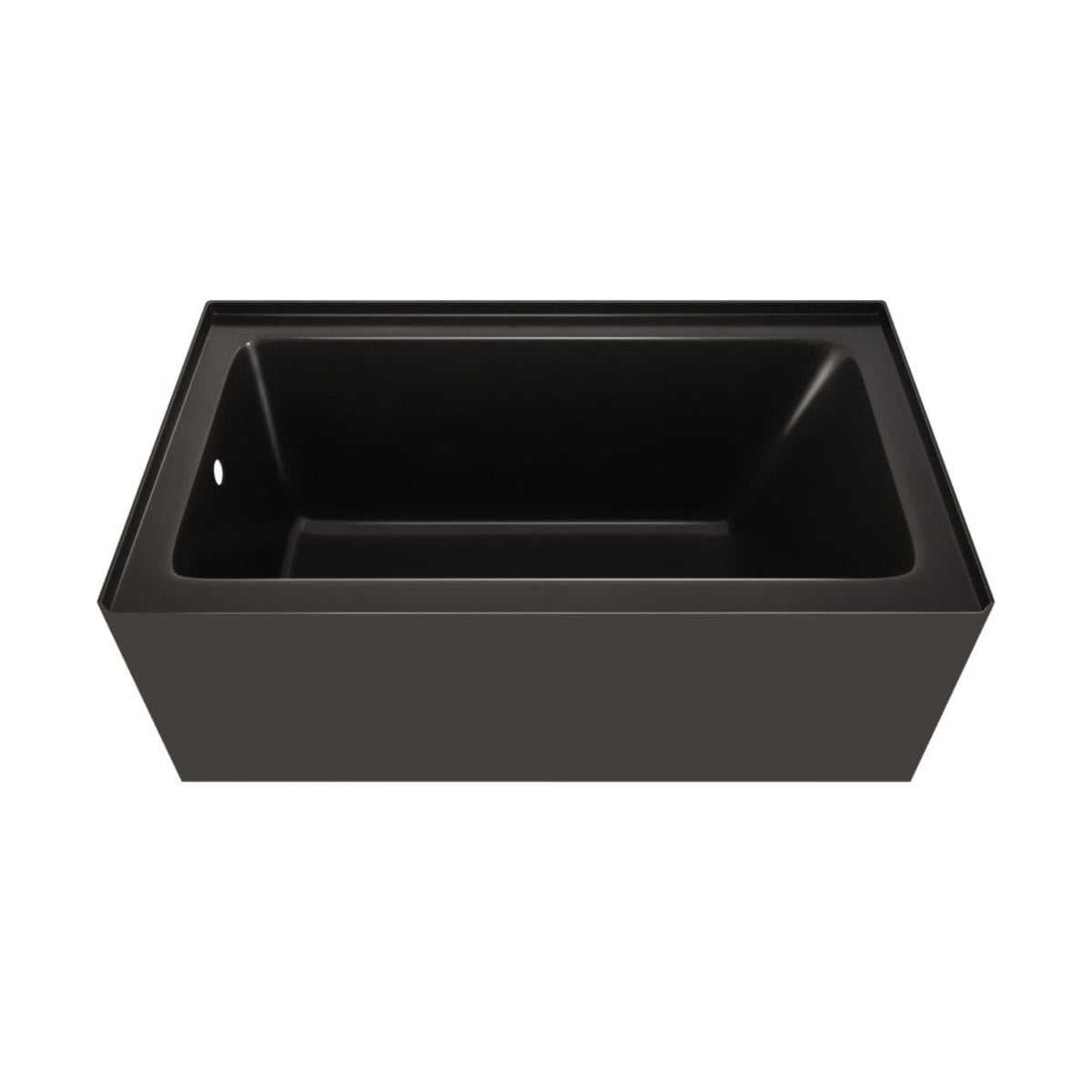 Char-Griller Voltaire 54 x 30 Skirted Right Drain Soaking Apron Bathtub in Glossy Black with - 1769840595209_627