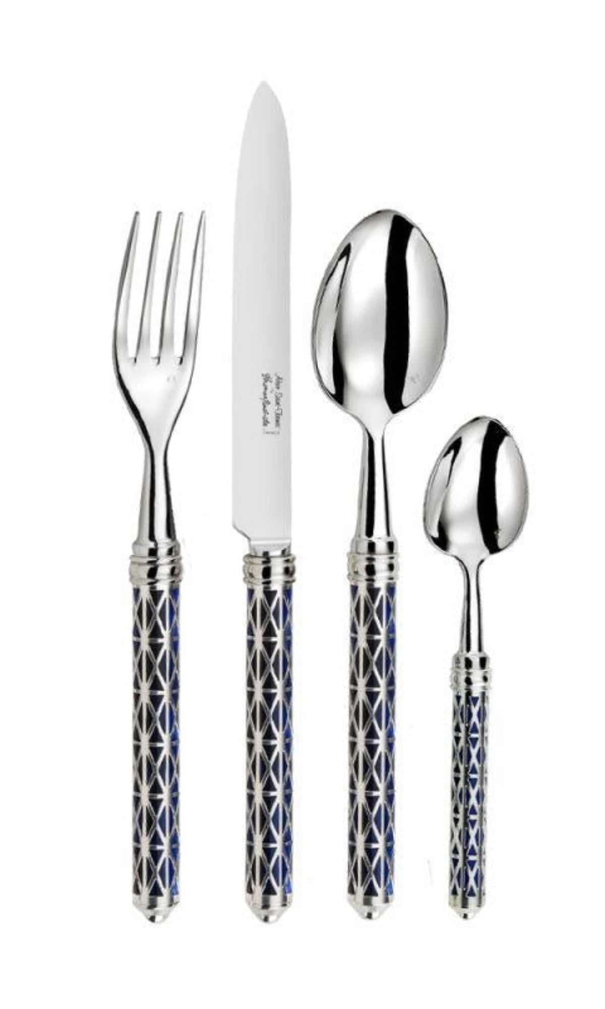 Char-Griller Louxor Silver & Dark Blue Gravy Ladle - 1769848249285_72