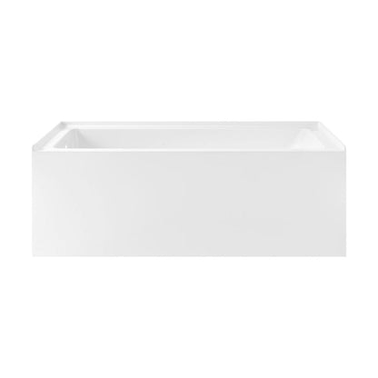 Char-Griller Voltaire 60" x 30" Left Drain Skirted Soaking Bathtub with Apron ADA Height in G - 1769836549816_484