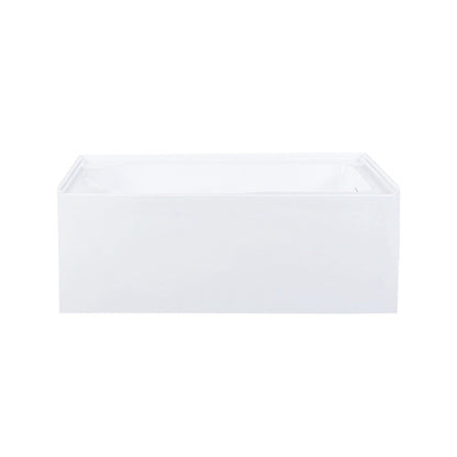 Char-Griller Voltaire 54 x 30 Skirted Right Drain Soaking Apron Bathtub in Glossy White with - 1769840577618_80