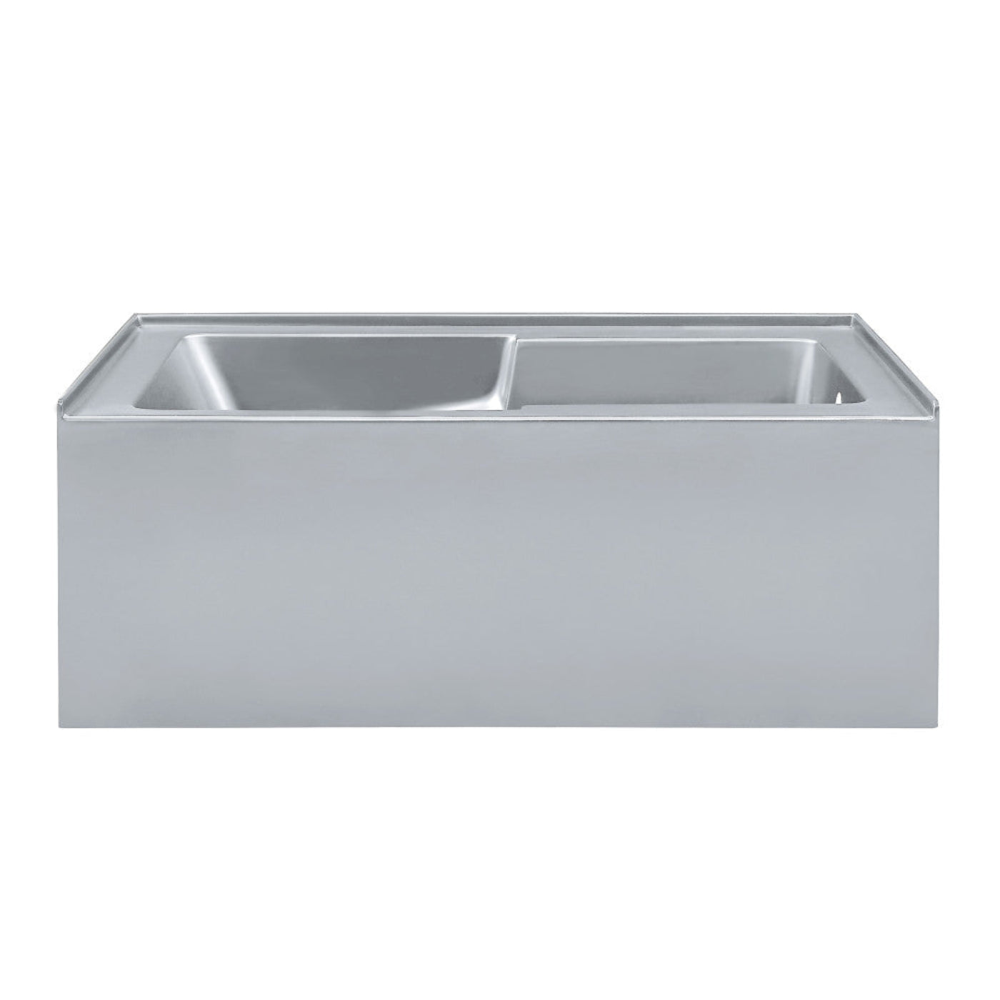 Char-Griller Voltaire 60" x 32" Right-Hand Drain Alcove Bathtub with Apron and Armrest in Mat - 1769836500612_30