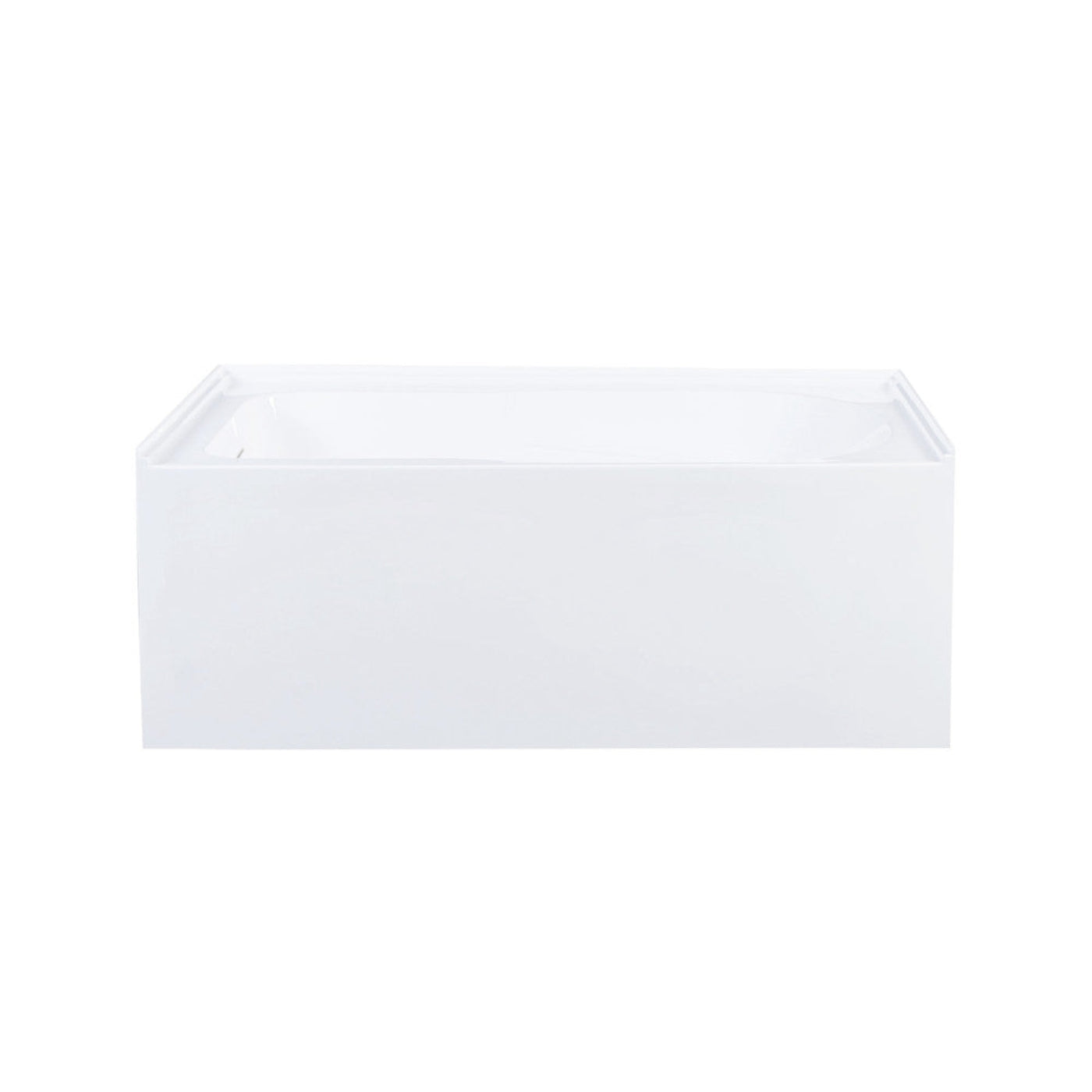Char-Griller Voltaire 54 x 30 Skirted Left Drain Soaking Apron Bathtub in Glossy White with I - 1769840568430_750