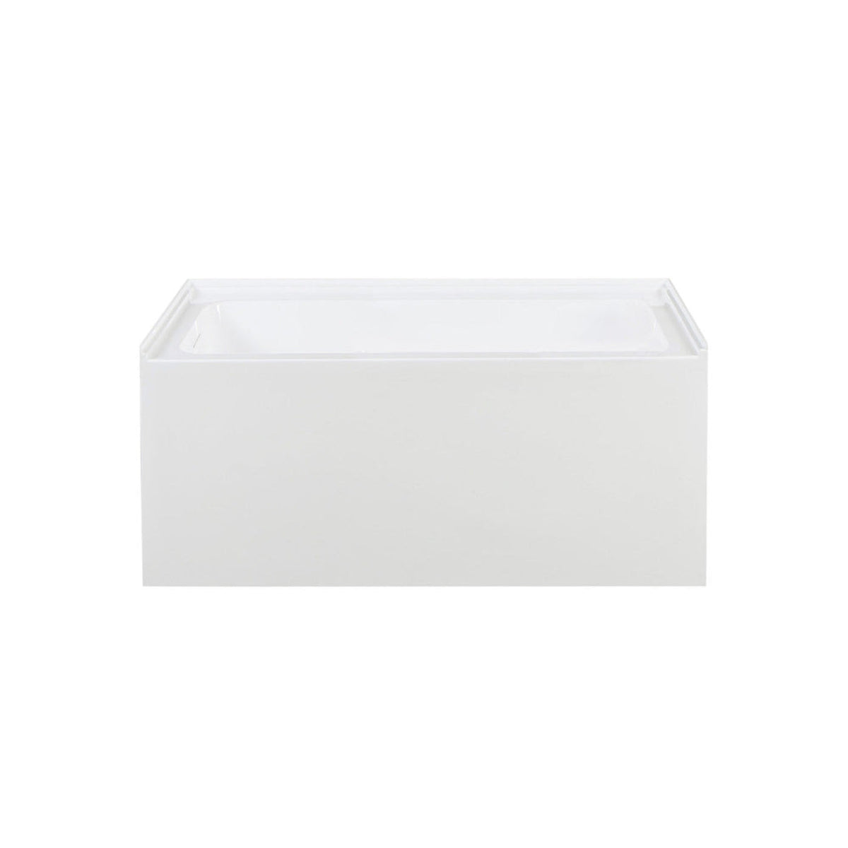 Char-Griller Voltaire 48 x 32 Skirted Left Drain Soaking Apron Bathtub in Glossy White with I -  - 1769840555277_703