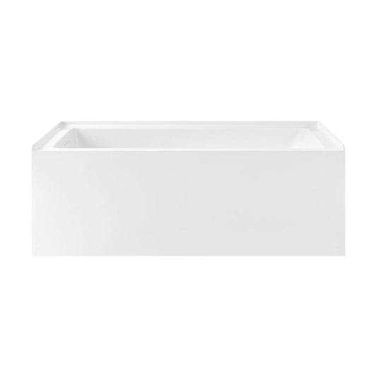 Char-Griller Voltaire 60 x 30 Skirted Left Drain Soaking Apron Bathtub in Glossy White with I - 1769844560753_314