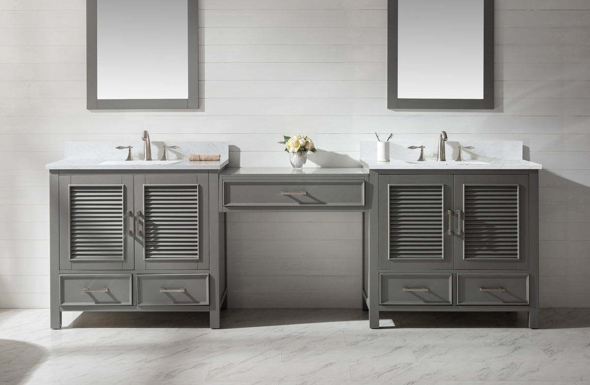 Char-Griller Estate 102" Double Sink Bathroom Vanity Modular Set with White Quartz Top - SKU_1769842802796_5