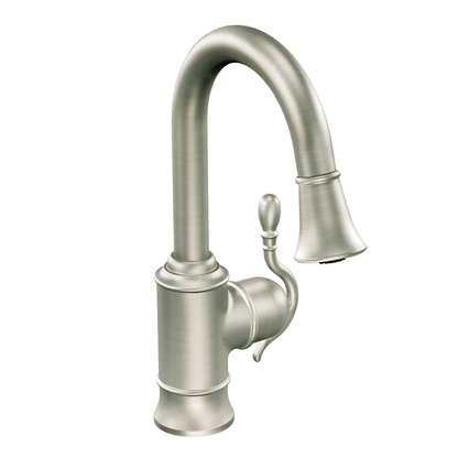 Char-Griller Woodmere Chrome one-handle high arc pulldown bar faucet - 1769759175422_607