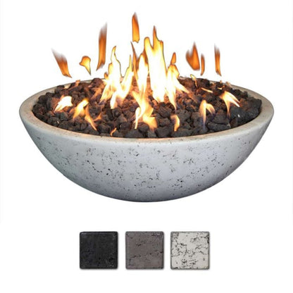 Grand Canyon Concrete Fire Bowl 39x13-Inch with Ring Burner FB3913-R