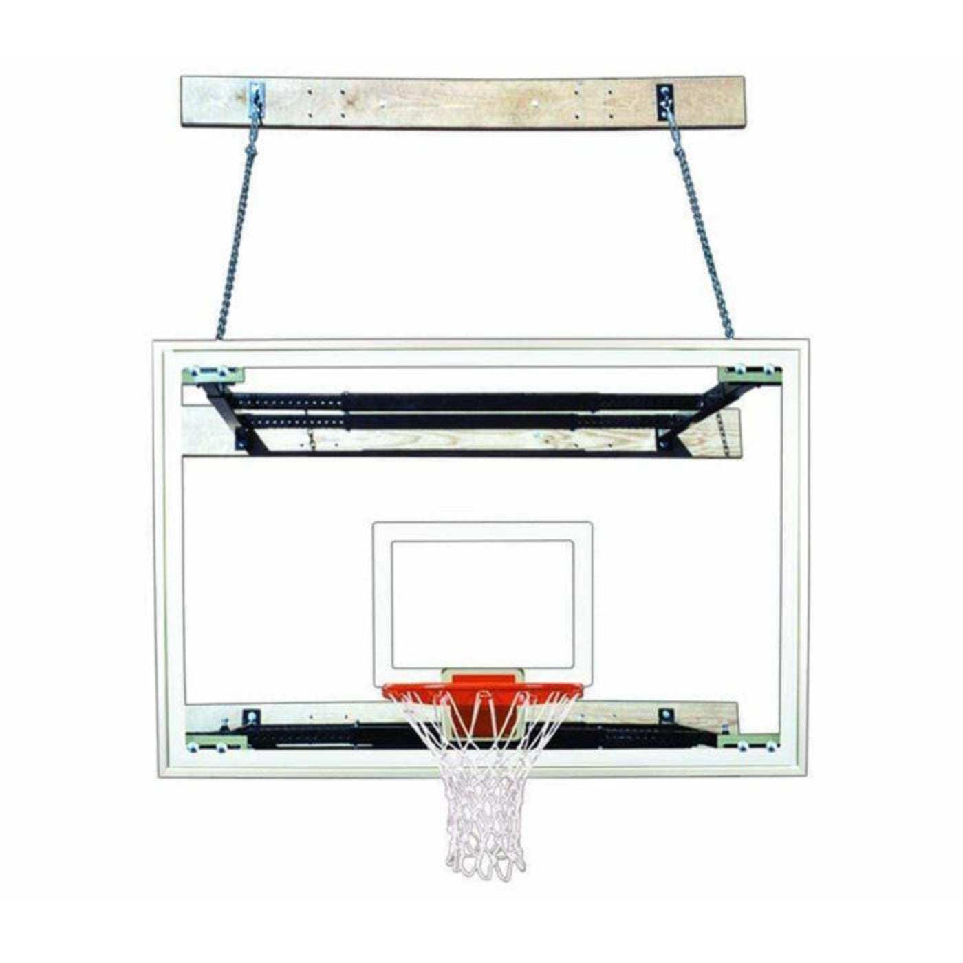 First Team Wall Mount Basketball Goal - SuperMount68 Victory