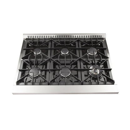 Forno 4-Piece Appliance Package - 36-Inch Dual Fuel Range, Refrigerator, 24-Inch Microwave Drawer, & 3-Rack Dishwasher in Stainless Steel - AP4-6156-36-MWD