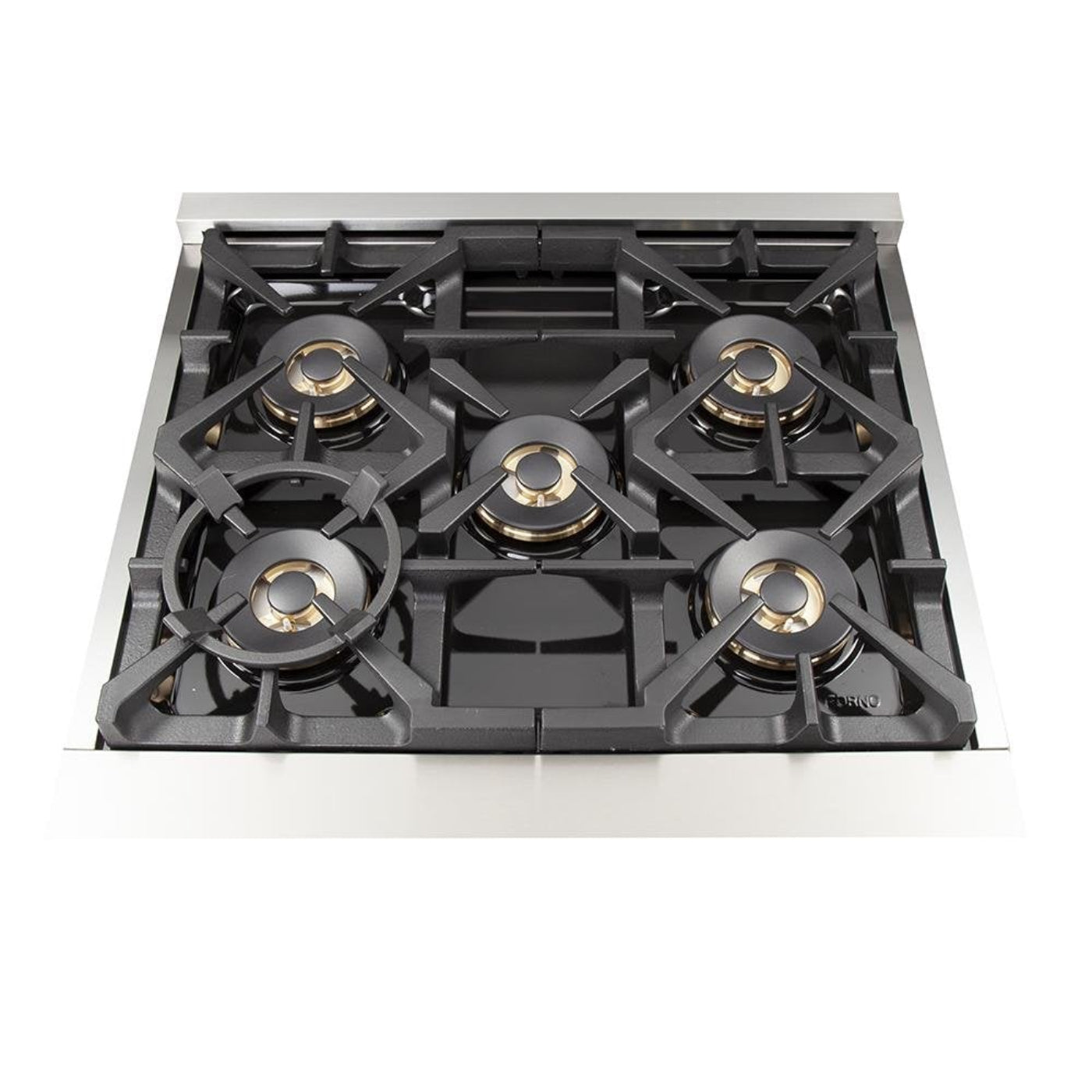 Forno 5-Piece Pro Appliance Package - 30-Inch Gas Range, Refrigerator, Wall Mount Hood with Backsplash, 24-Inch Microwave Drawer, & 3-Rack Dishwasher in Stainless Steel - AP5-6260-30-MWD