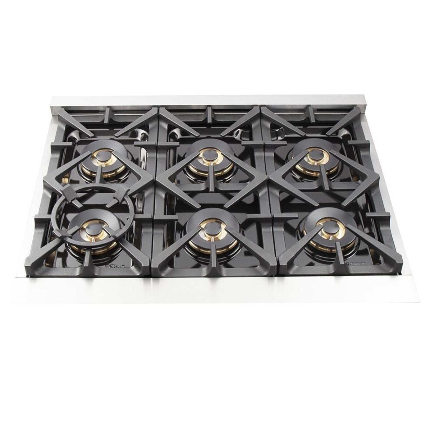 Forno 5-Piece Pro Appliance Package - 36-Inch Dual Fuel Range, Refrigerator, Wall Mount Hood with Backsplash, 24-Inch Microwave Oven, & 3-Rack Dishwasher in Stainless Steel - AP5-6187-36-MWO