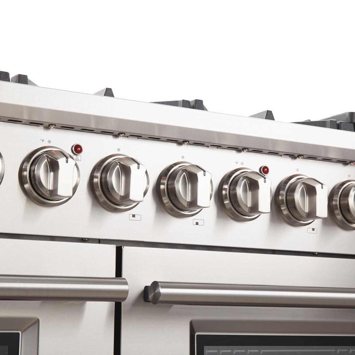 Forno 5-Piece Pro Appliance Package - 48-Inch Gas Range, Refrigerator, Wall Mount Hood, 24-Inch Microwave Drawer, & 3-Rack Dishwasher in Stainless Steel - APR5-6260-48-H-MWD
