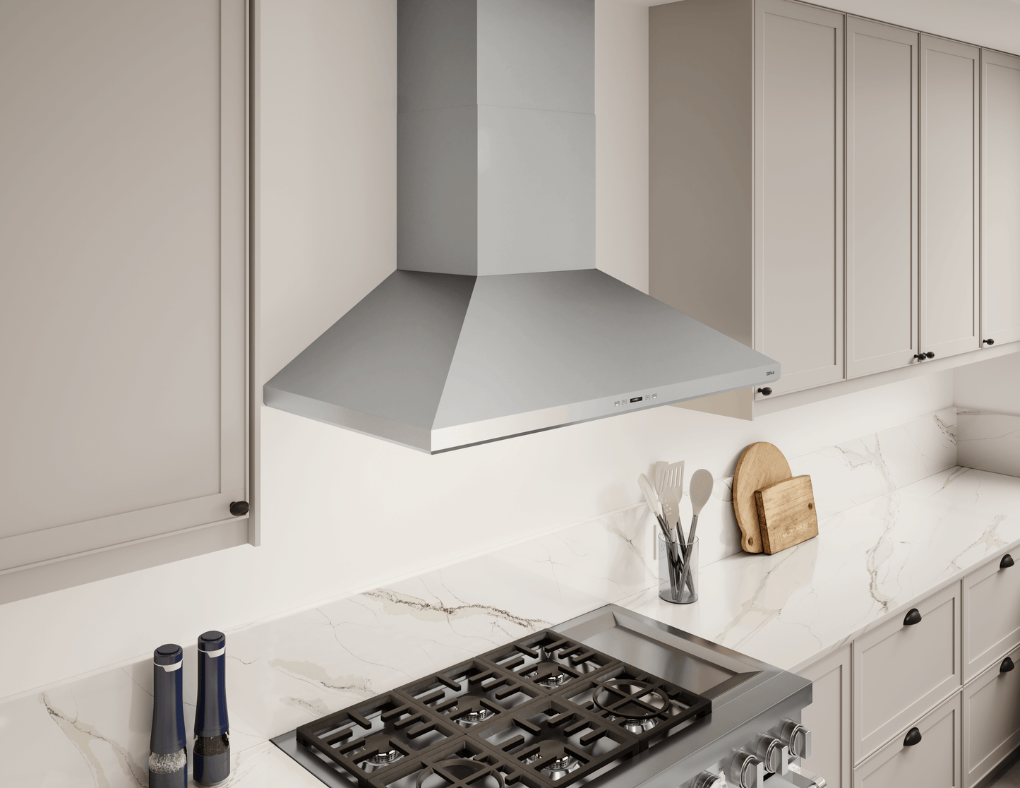 ZEPHYR Siena Pro, Wall, 48", SS, LED, ACT in Stainless Steel - ZSPE48DS