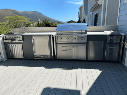 XO APPLIANCE XOGOK42V1BL Factory Assembled, Appliance Ready Designer Island Black On White - XOGOK42V1BL