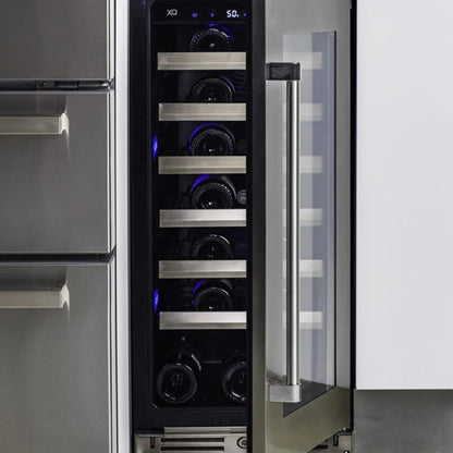 XO APPLIANCE XOU15WGOL 15" Wine Cooler, Panel Ready Glass, Left Hinge Custom Panel Ready - XOU15WGOL