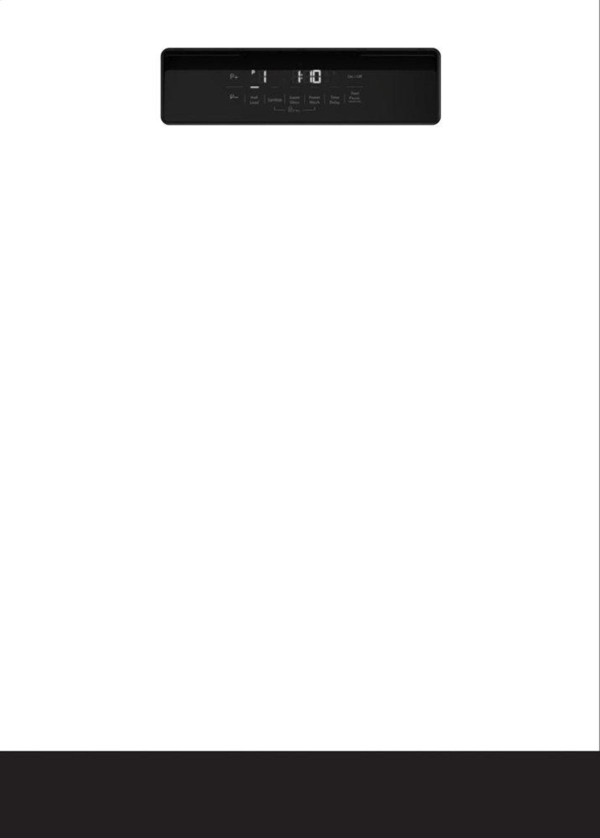BLOMBERG APPLIANCES DWT52600WIH 24in Dishwasher White w/ integrated handle 48dBA front control 6 cycle White - DWT52600WIH
