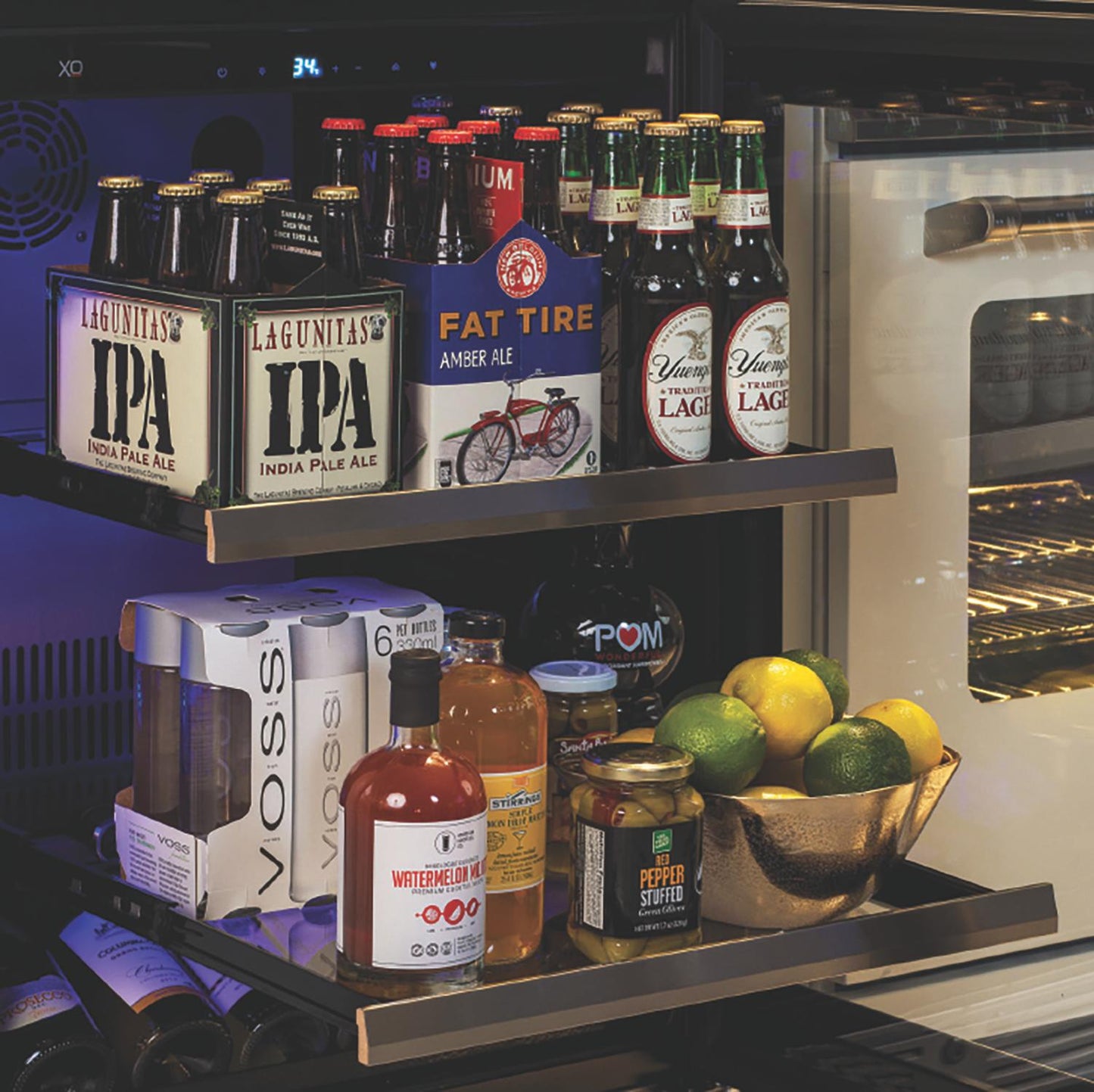 XO APPLIANCE XOU24BCSFL 24" Beverage Center, Solid in Stainless Steel, Left Hinge in Stainless Steel - XOU24BCSFL