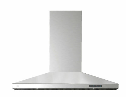 XO APPLIANCE XOJ42SC 42" CCC 600/395 CFM Italian Made Wall Mount Chimney Range Hood in Stainless Steel - XOJ42SC